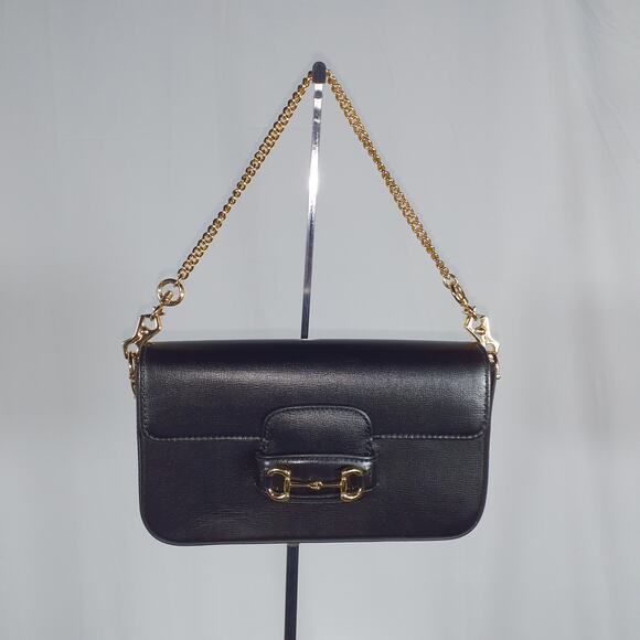 Gucci 'Horsebit' 1955 Leather Clutch - Picture 2 of 5